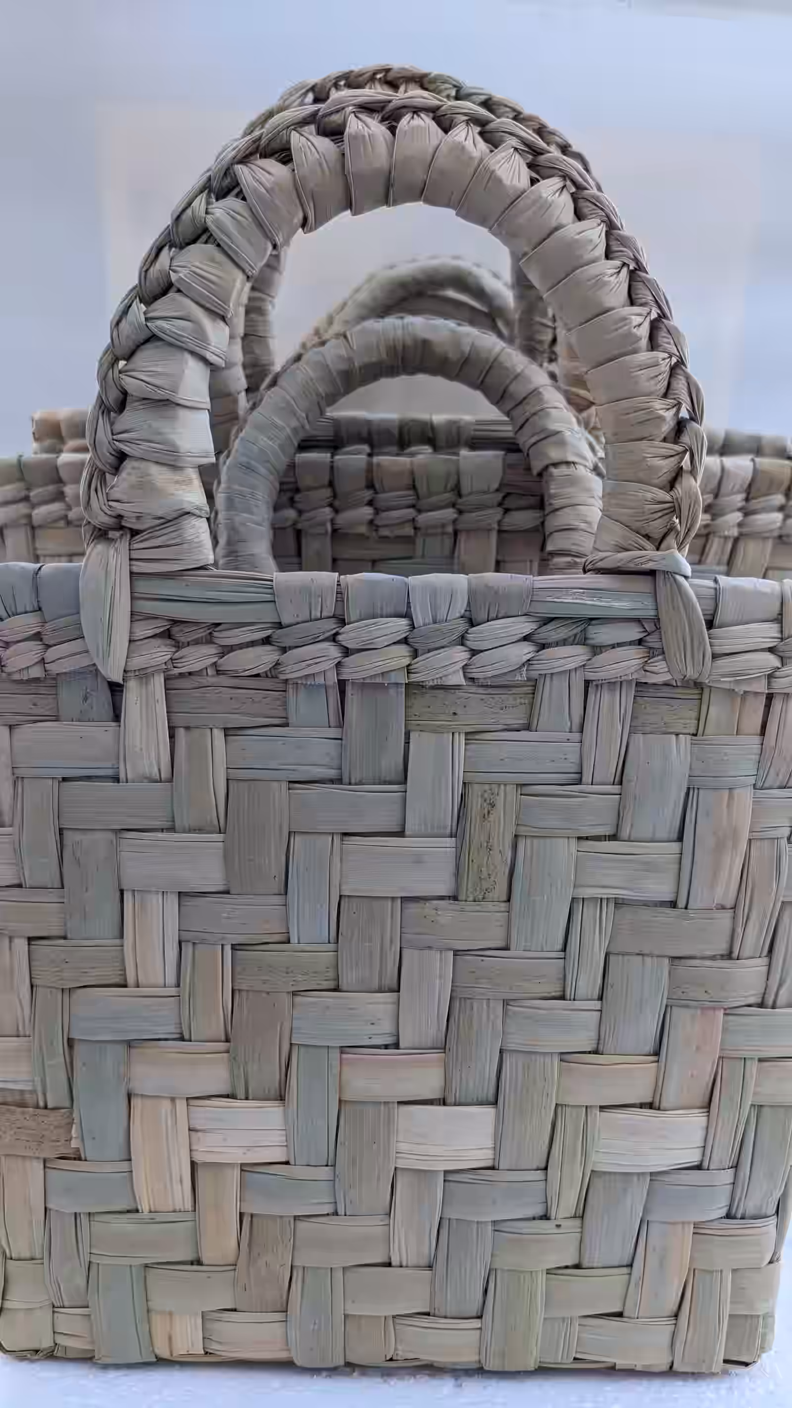 Jute weave craftsmanship close-up